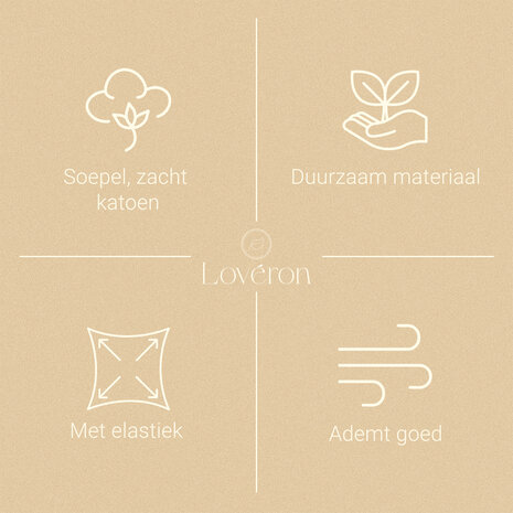 Lovéron - Katoen - Hoeslaken - Eenpersoons - 90x200 cm - Antraciet