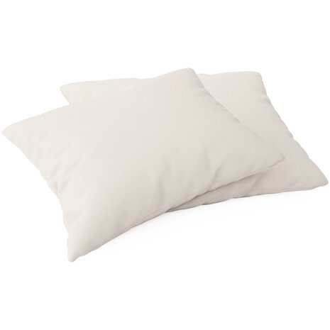 Ivoren kussensloop 50x70 beige flanel