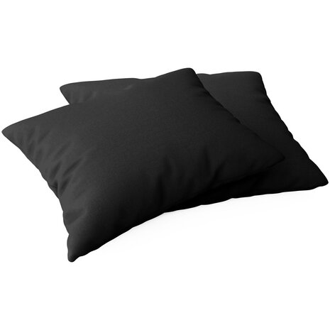 Kussenhoezen 60x60 cm zwart